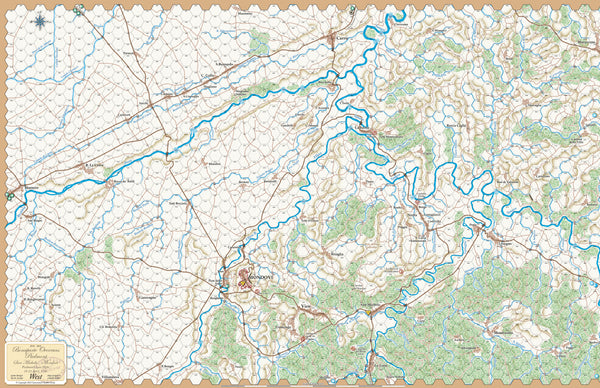 Bonaparte Overruns Piedmont, West Map