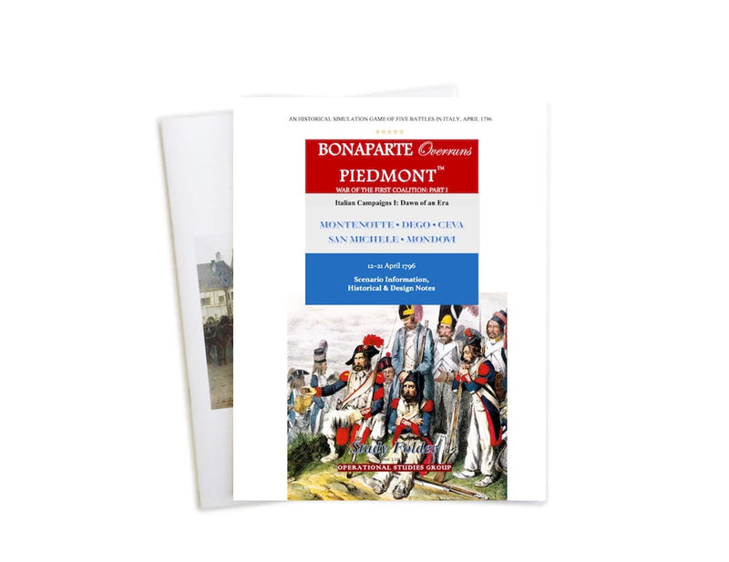 Bonaparte Overruns Piedmont Rules Booklets