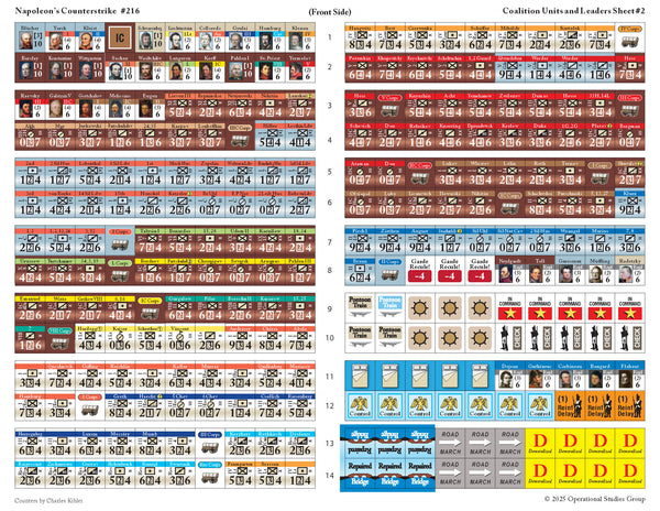 Countersheet #2 for Napoleon's Counterstrike - Coalition Units & Leaders by OSG