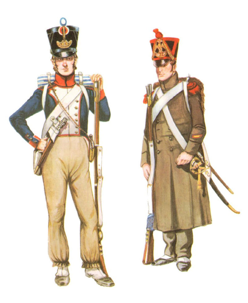 Fusillier and a Grenadier from the 72nd French Regiment
