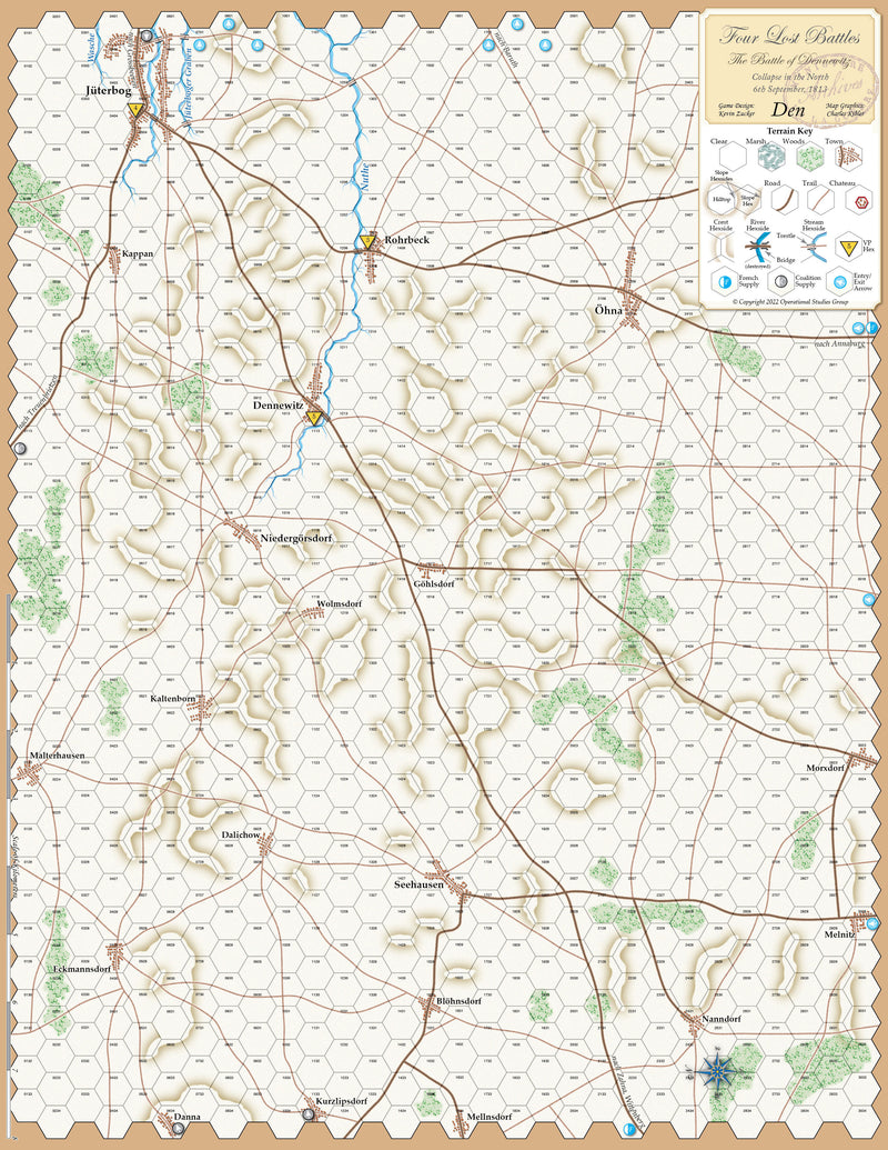 Four Lost Battles, Dennewitz Map