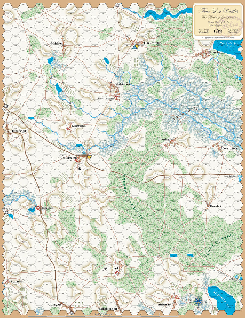 Four Lost Battles, Grossbeeren Map