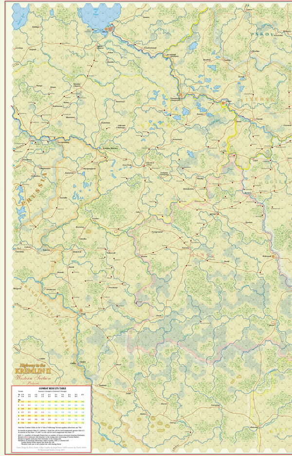 Highway to the Kremlin II, Western Map