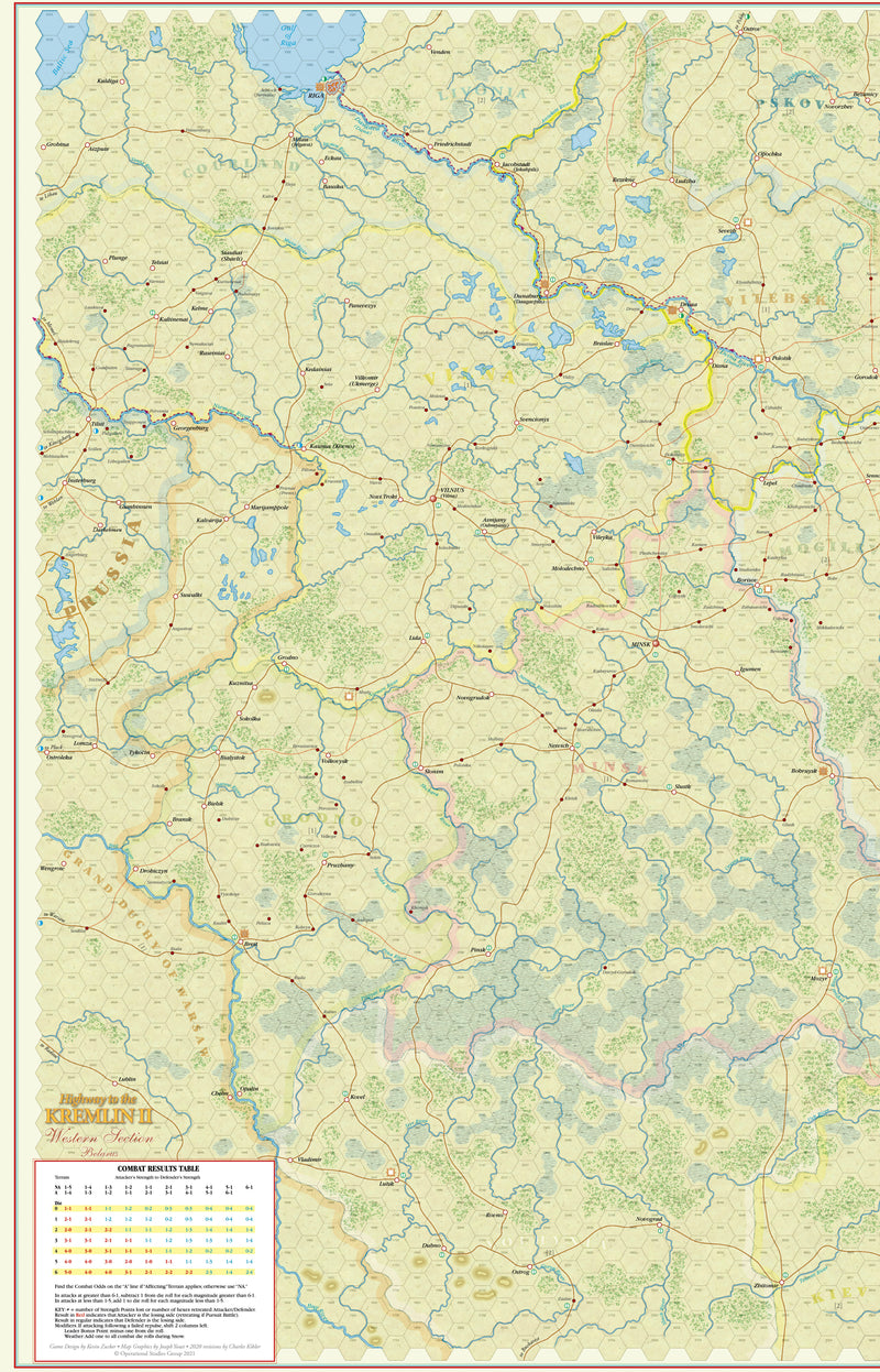 Highway to the Kremlin II, Western Map
