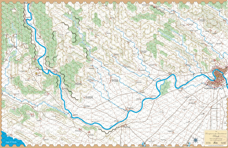 Bonaparte in the Quadrilateral, Rivoli Map